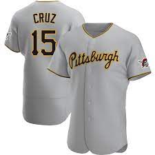 Pirates 15 Oneil Cruz Gray Nike Men's Flexbase Jersey,We sell and wholesale Pirates 15 Oneil Cruz Gray Nike Men's Flexbase Jersey on line form chian!